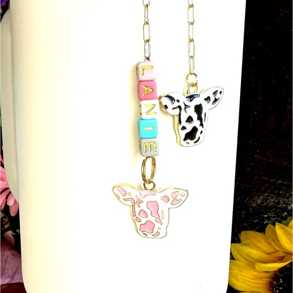 Cow Stanley Cup Accessories Stanley Cup Charm Cow Stanley Cup Cow Tumbler - Picture 8 of 8